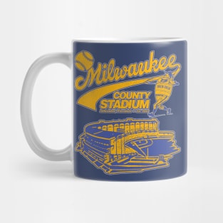 Defunct Baseball Milwaukee County Stadium Mug